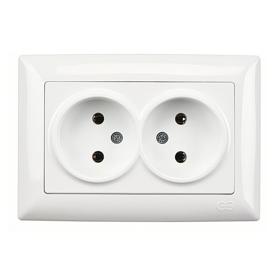 Günsan Visage İkili Priz Beyaz