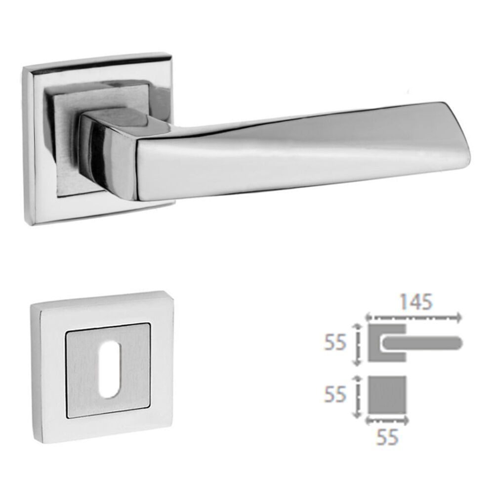 PİRAMİT NİKEL SATEN KAPI KOLU KARE