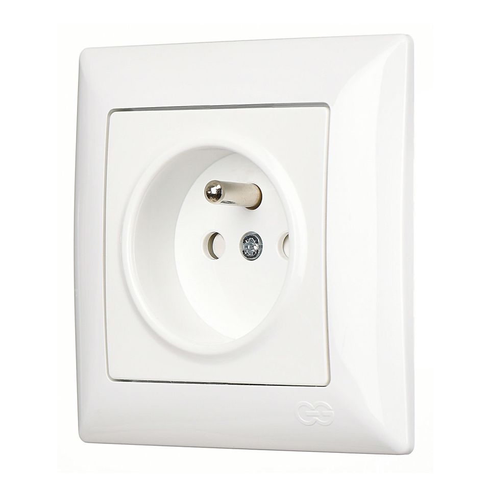 Günsan Visage Çocuk Korumalı UPS Priz Beyaz