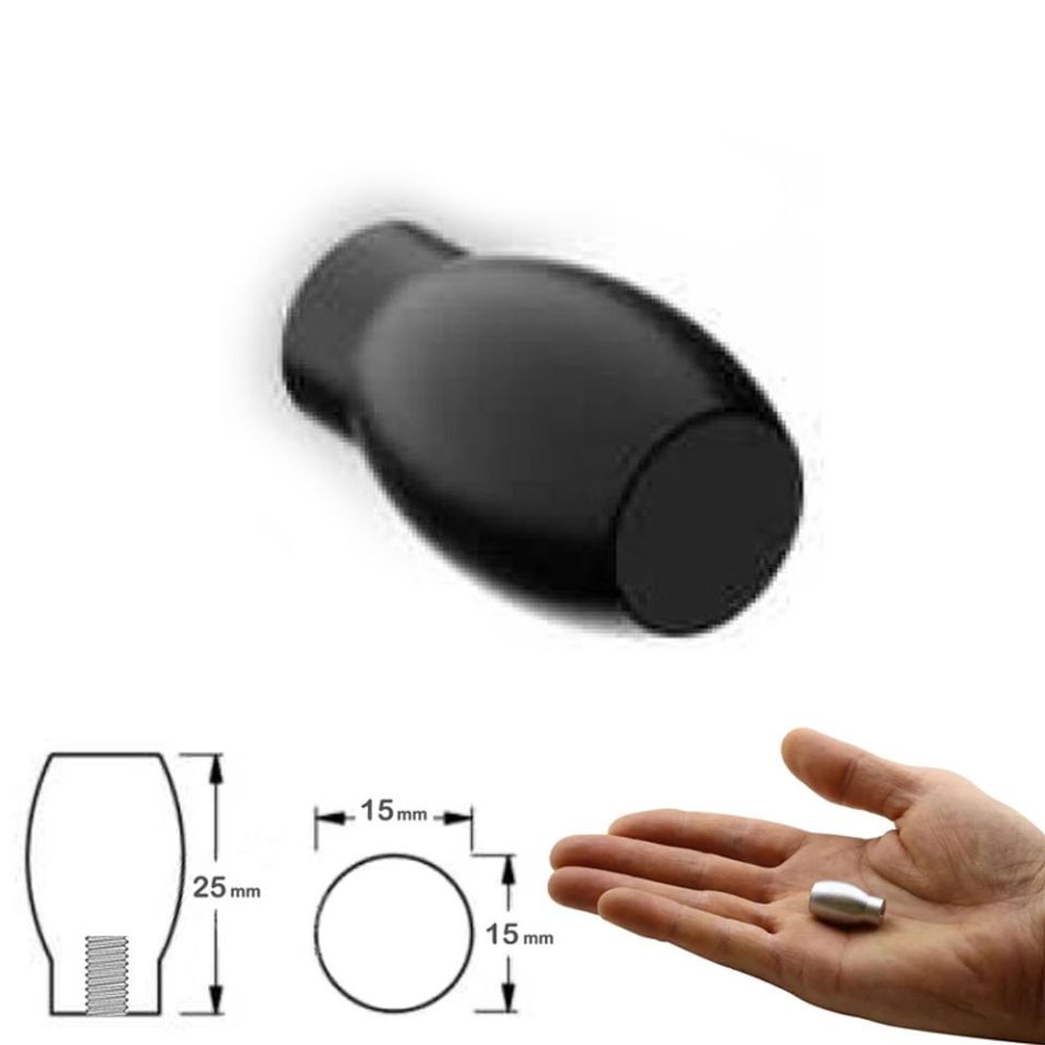 MERMİ 86 MAT SİYAH DÜĞME KULP