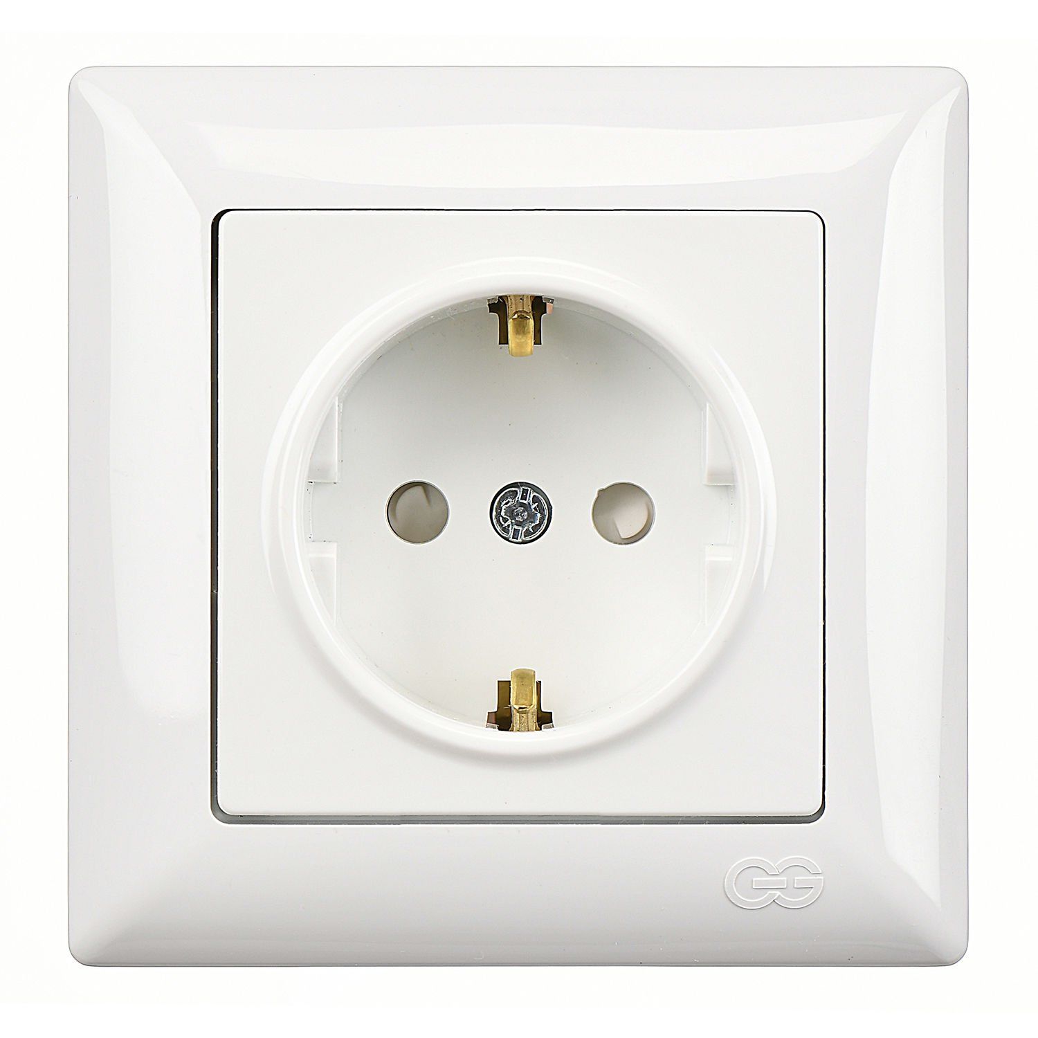 Günsan Visage Çocuk Korumalı Topraklı Priz Beyaz