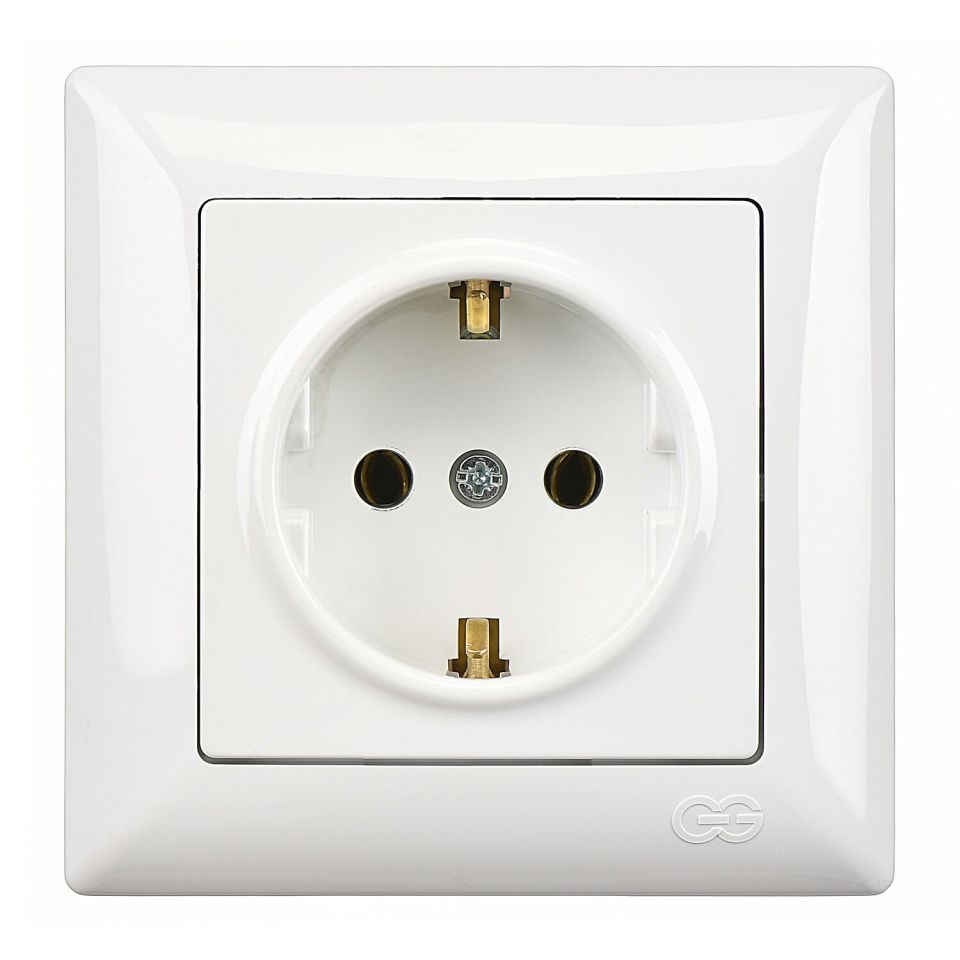 Günsan Visage Topraklı Priz Beyaz