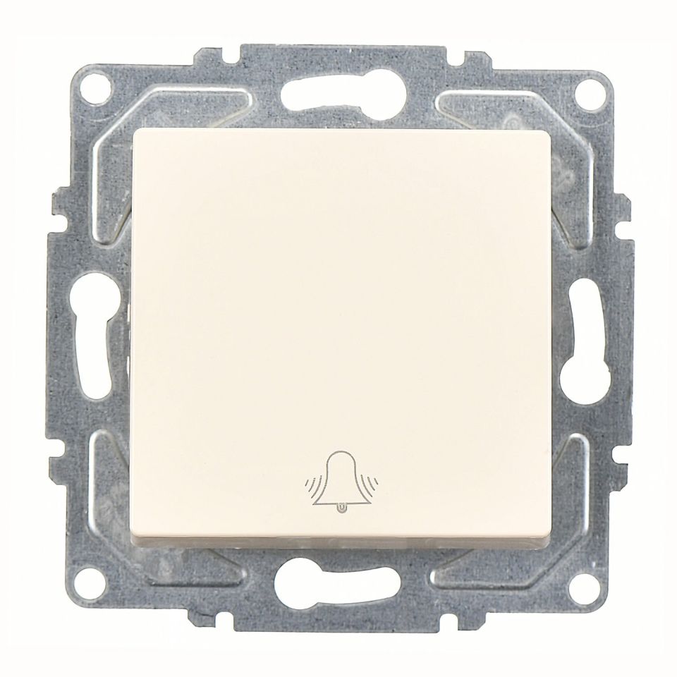 Günsan Eqona Krem Vidalı Zil Butonu - 10AX 250V