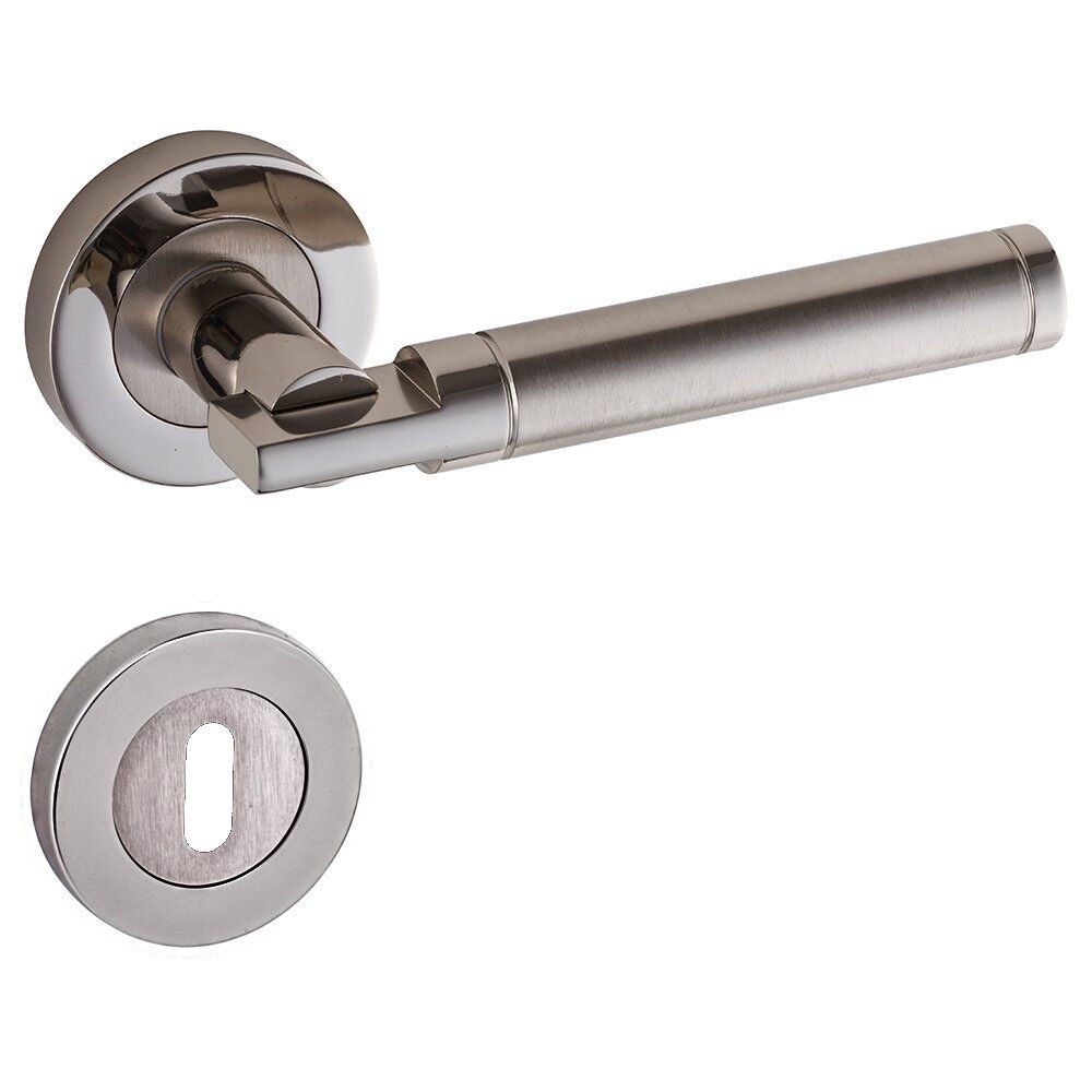 DOĞANLAR FIRAT SATEN NİKEL ROZETLİ KAPI KOLU TAKIM