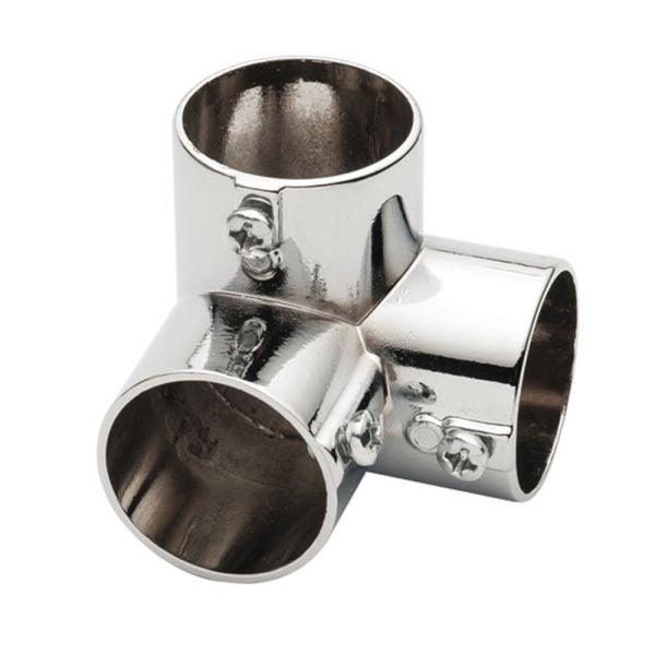 3 Lü Boru Flanşı Vidalı Krom Q25 Dolap İçi Düzenleyiciler Gri