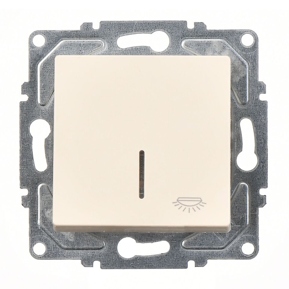 Günsan Eqona Krem Vidalı Eqona Işıklı Liht Anahtar