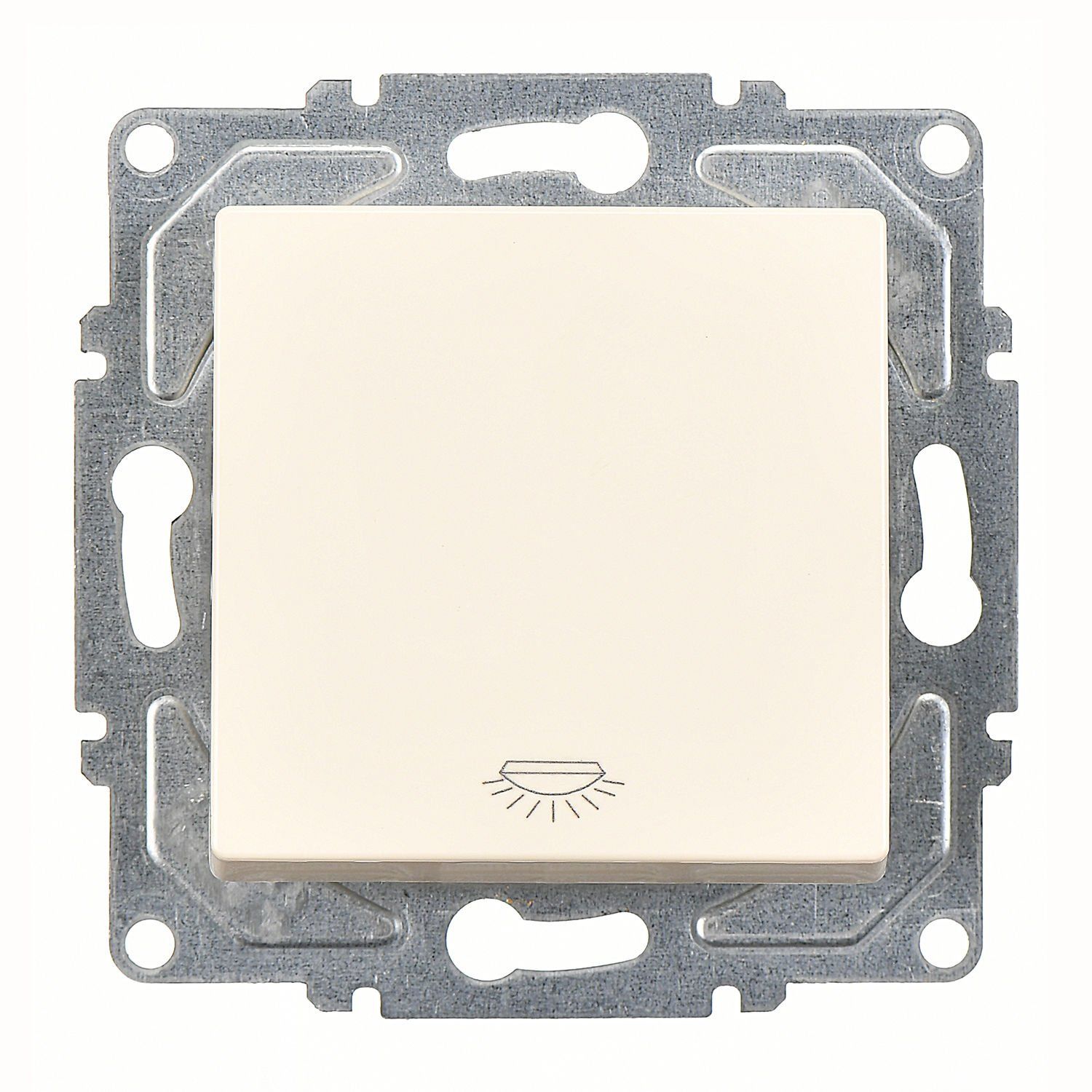 Günsan Eqona Krem Vidalı Liht Anahtar 10AX 250V