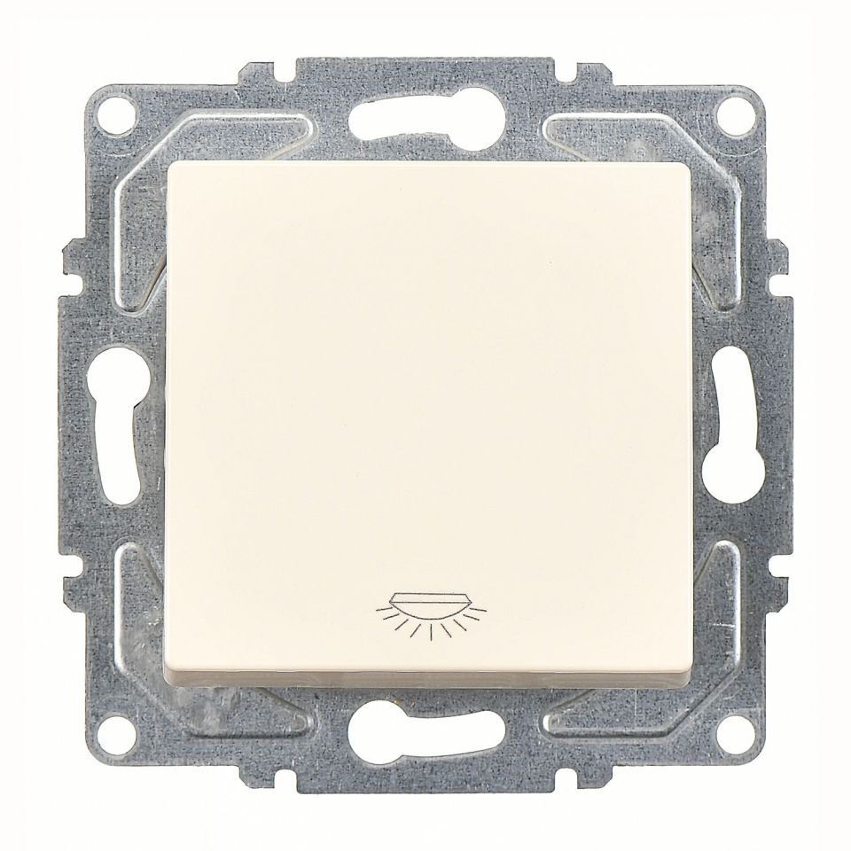 Günsan Eqona Krem Vidalı Liht Anahtar 10AX 250V