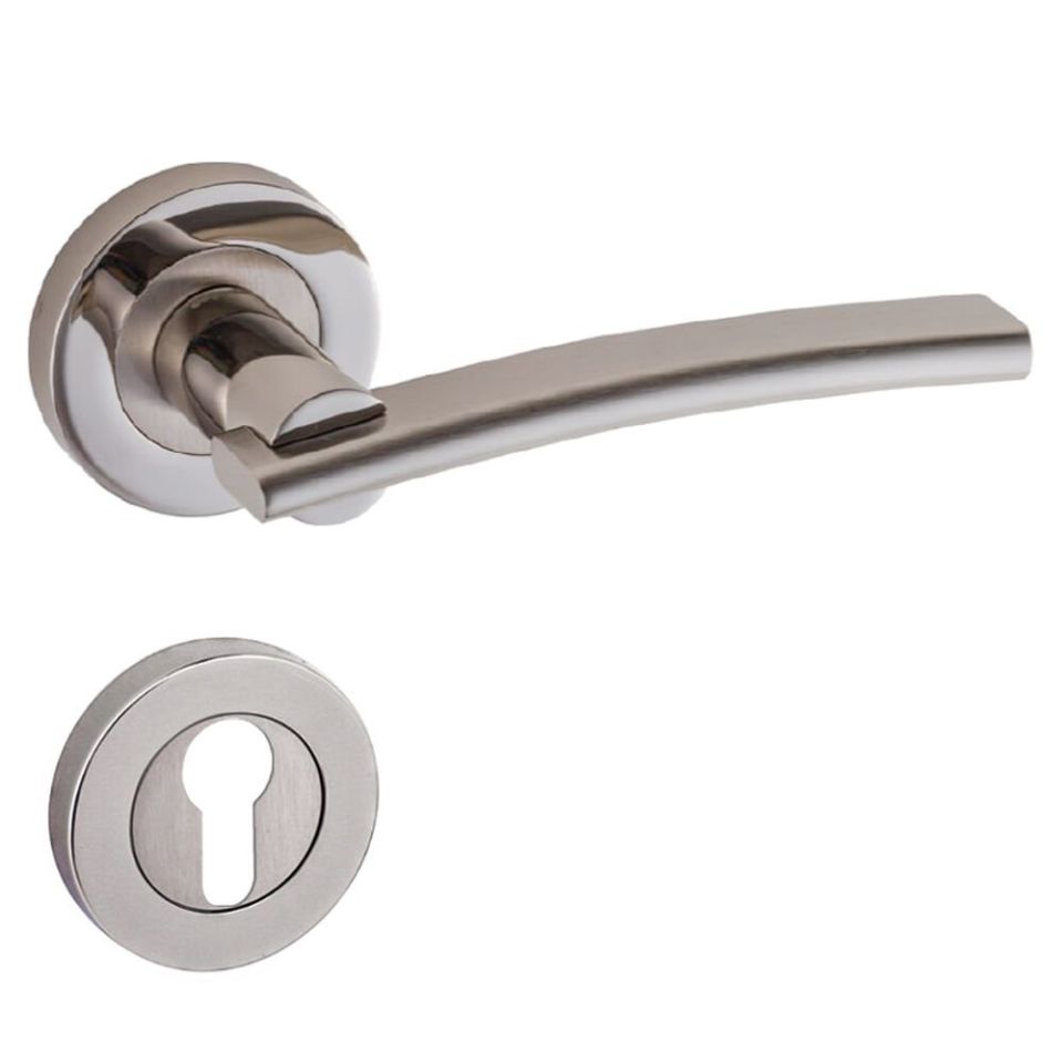 DOĞANLAR LALE SATEN NİKEL ROZETLİ KAPI KOLU TAKIM