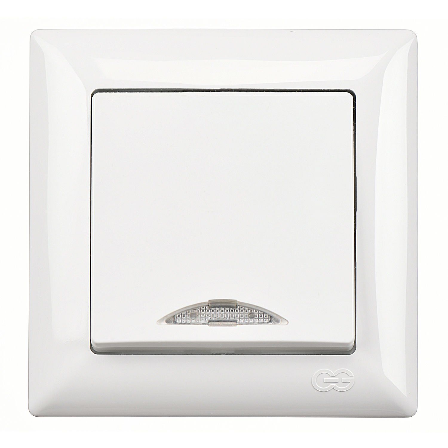 Günsan Visage Işıklı Anahtar Beyaz