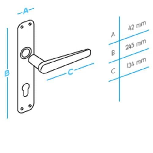 DOĞANLAR TOPKAPI OLİFKA AYNALI YALE KAPI KOLU
