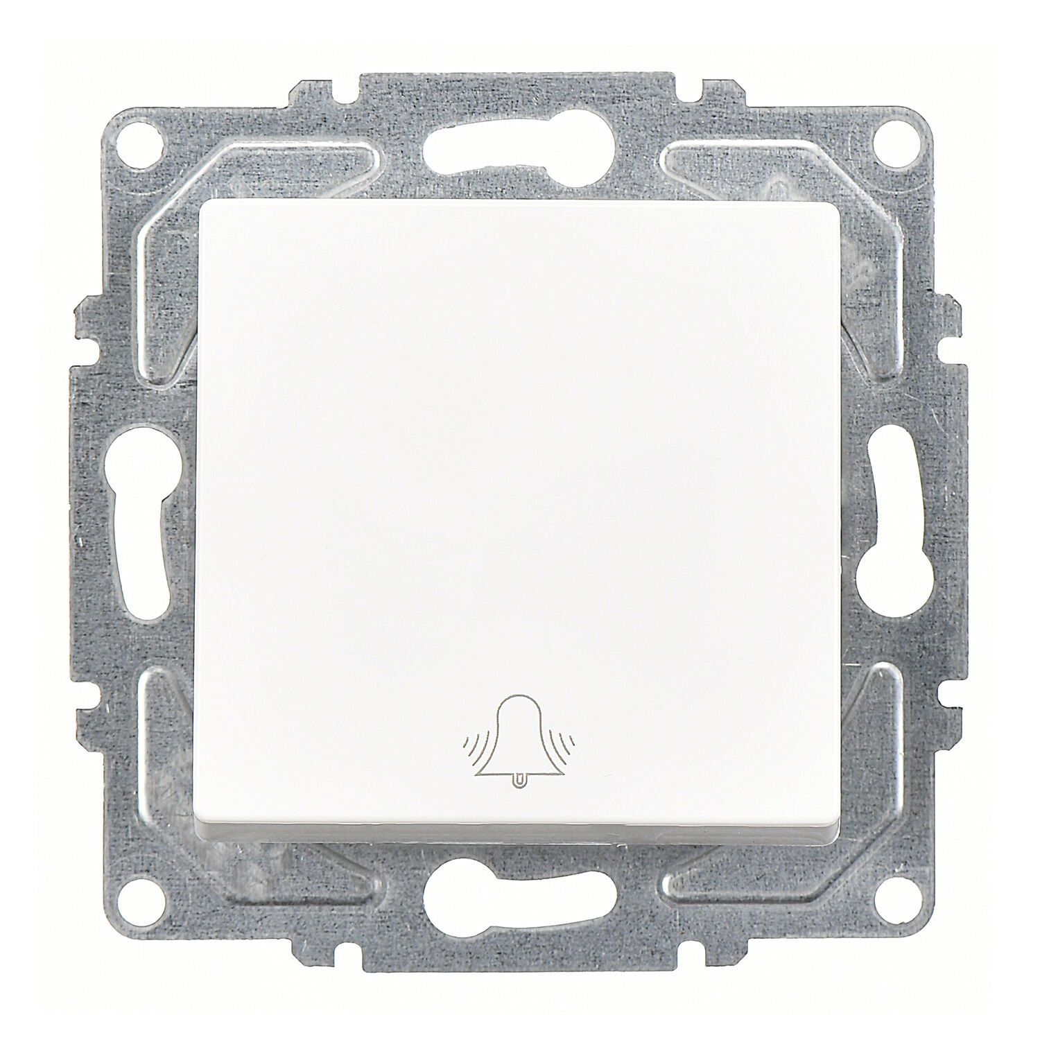 Günsan Eqona Beyaz Klipsli Zil Butonu - 10AX 250V