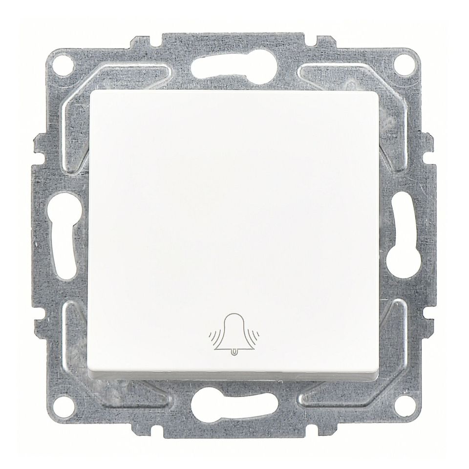 Günsan Eqona Beyaz Klipsli Zil Butonu - 10AX 250V