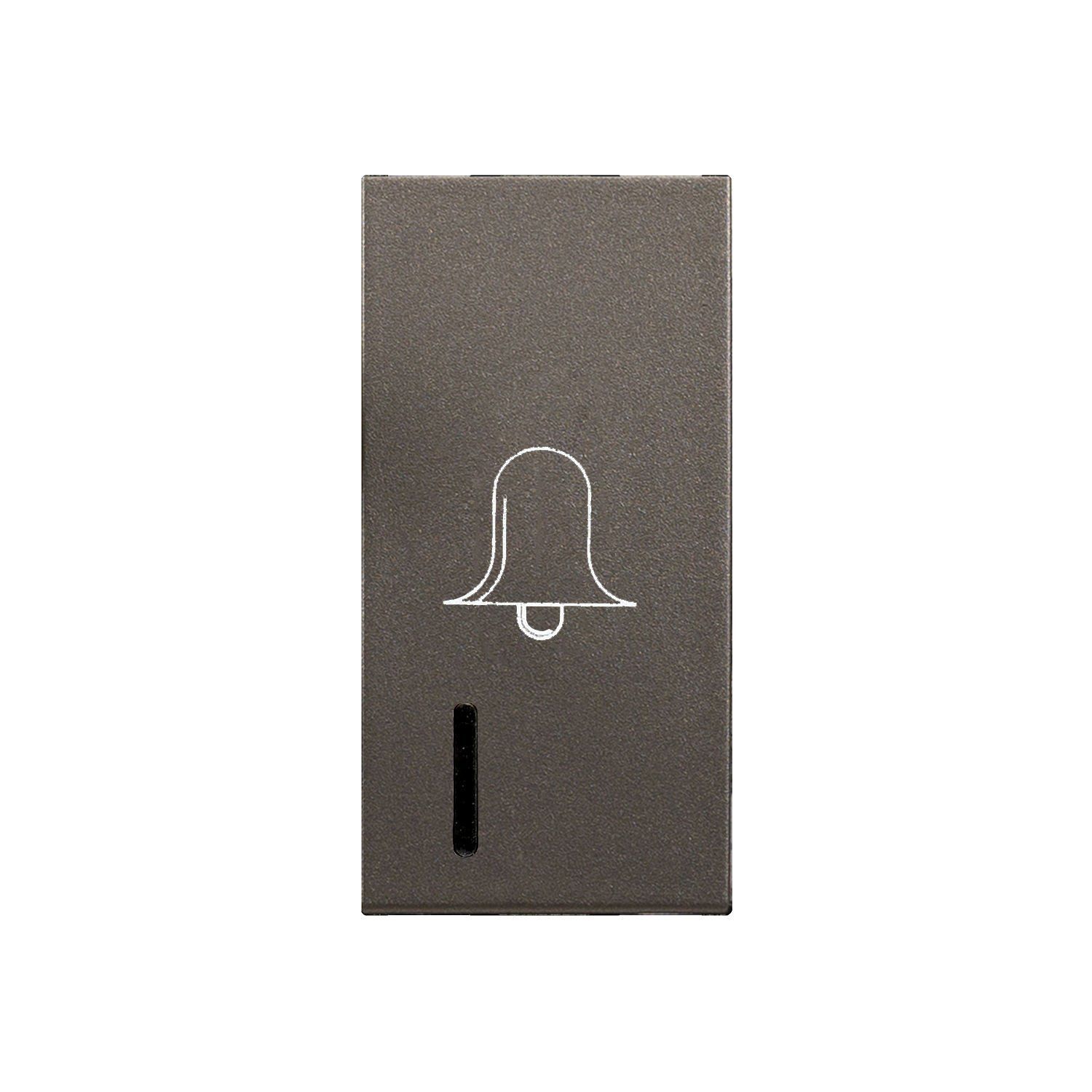 Günsan Domino Kapak Işıklı Zil Butonu 1M Mocha