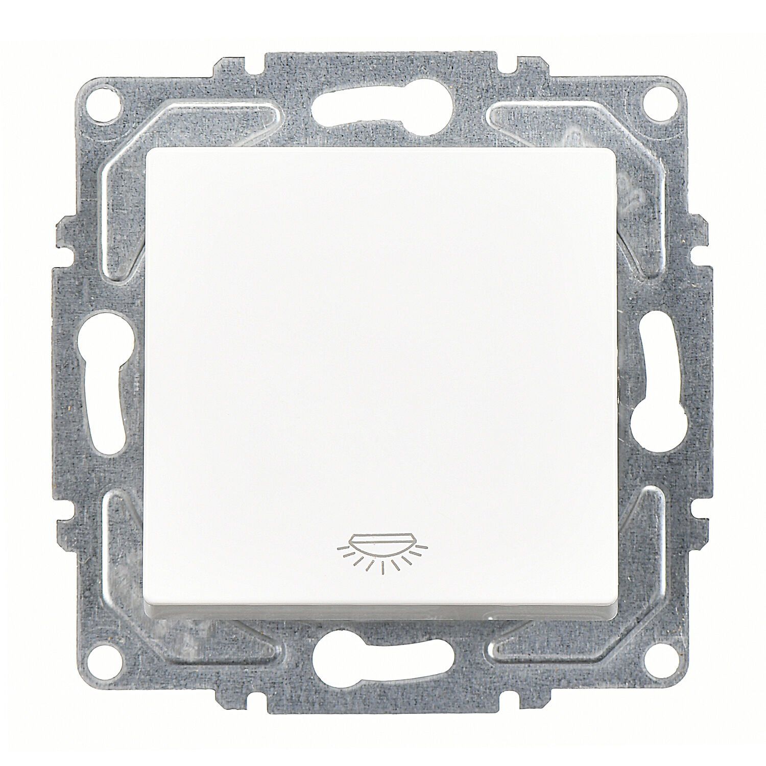 Günsan Eqona Beyaz Klipsli Liht Anahtar 10AX 250V