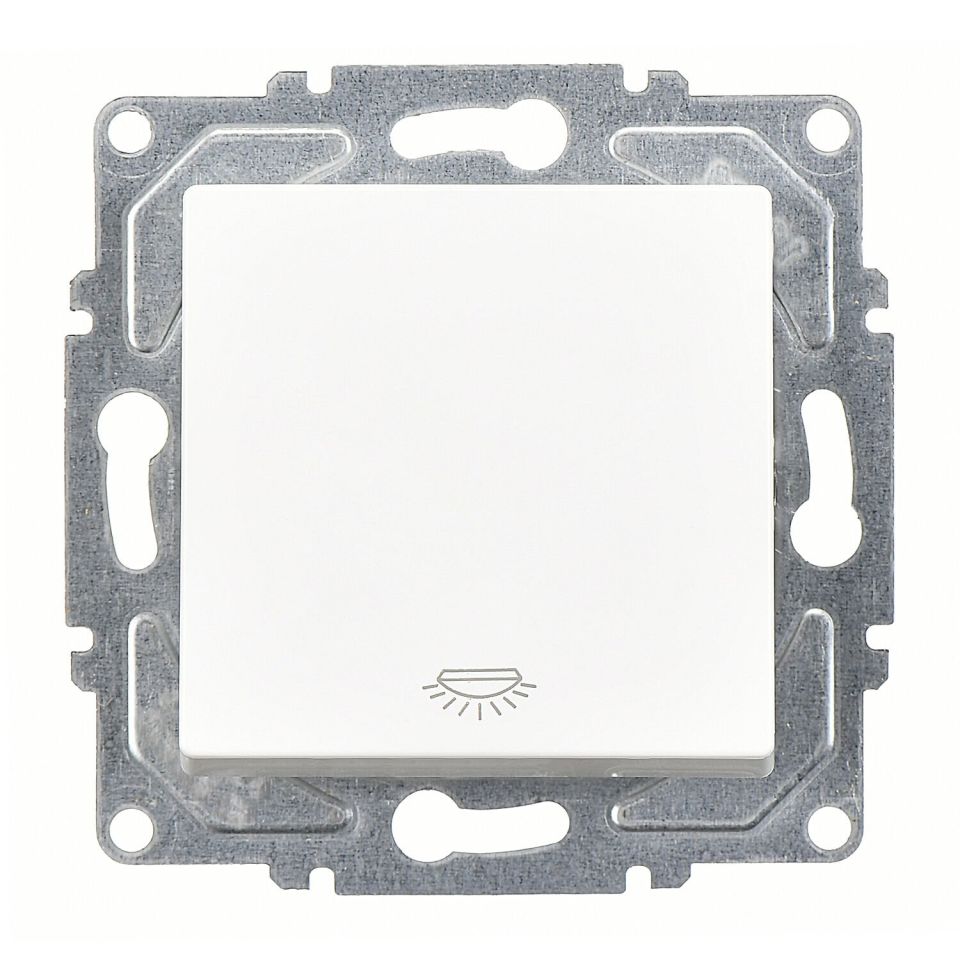 Günsan Eqona Beyaz Klipsli Liht Anahtar 10AX 250V