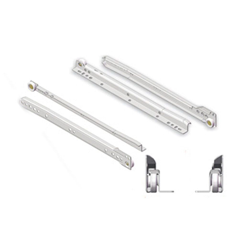 Klasik Kızaklı Dolap Çekmece Rayı Beyaz 30 Cm (VİDA DAHİL DEĞİL)