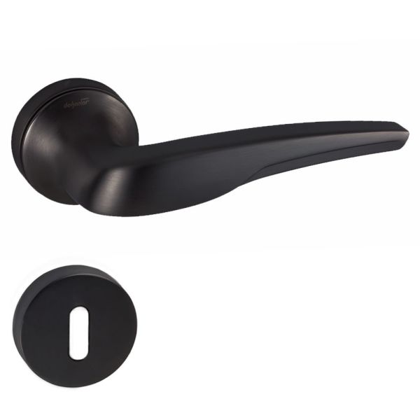 DOĞANLAR SONİC MAT SİYAH ROZETLİ KAPI KOLU TAKIM