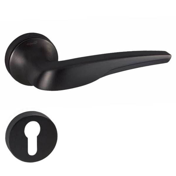 DOĞANLAR SONİC MAT SİYAH ROZETLİ KAPI KOLU TAKIM