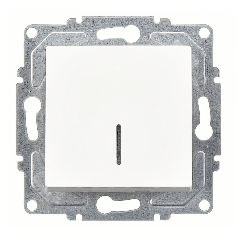 Günsan Eqona Beyaz Klipsli Eqona Işıklı Anahtar