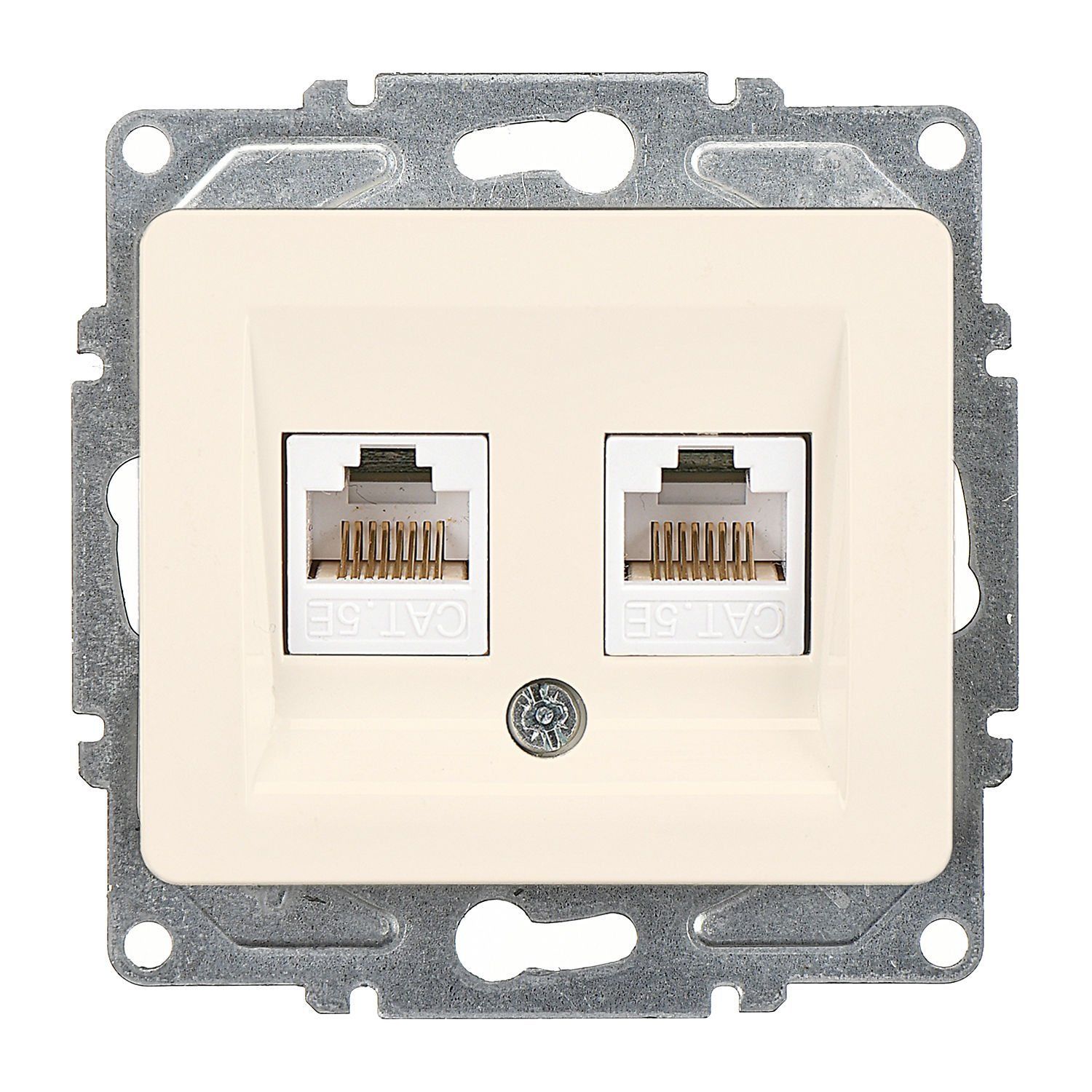 Günsan Fantasy Krem İkili Data Prizi (2 x RJ45 Cat5E)