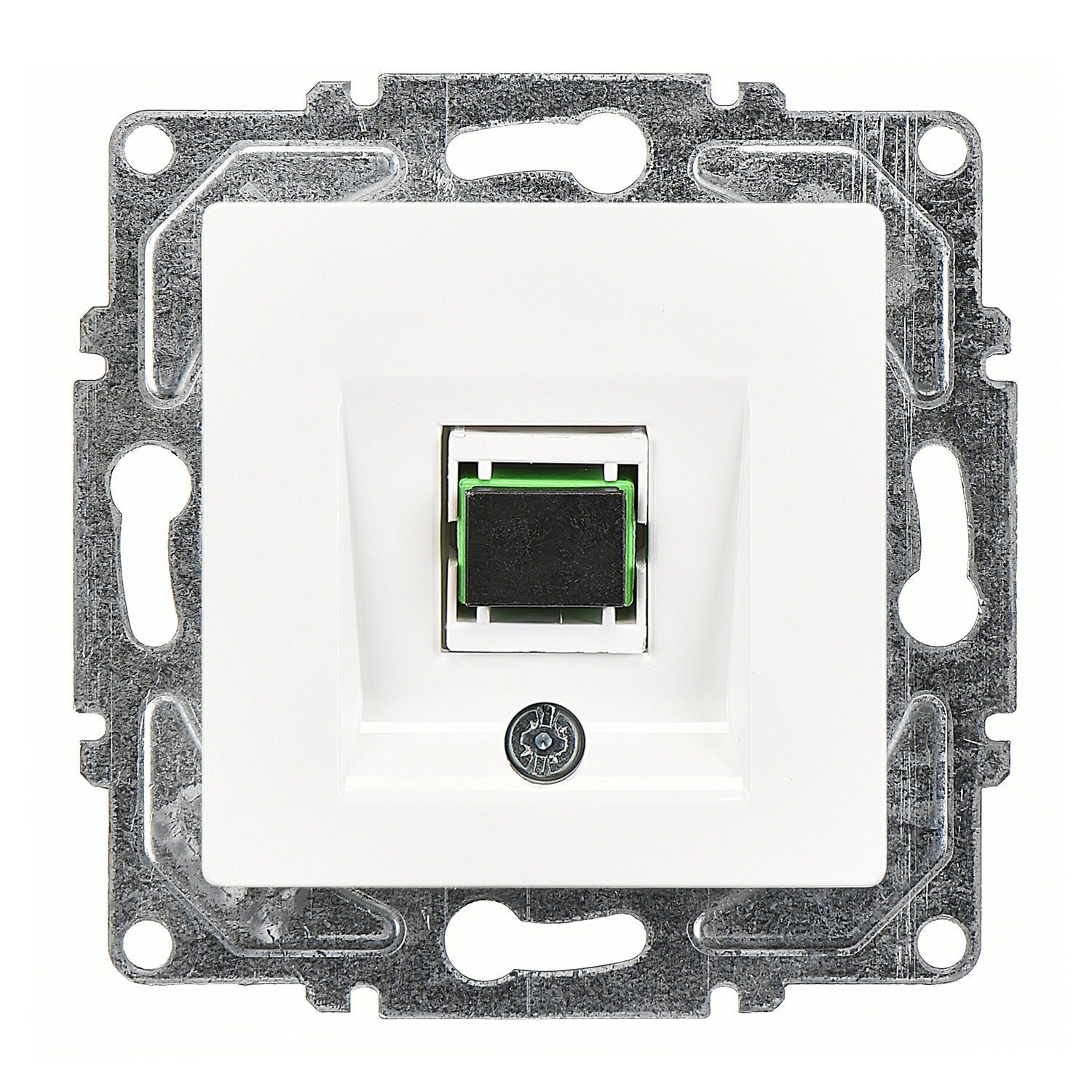 Günsan Eqona Beyaz Vidalı Fiber Optik Data Prizi