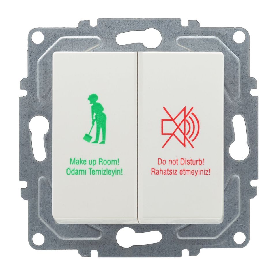 Günsan Eqona Beyaz Vidalı DND/MUR Komütatörü