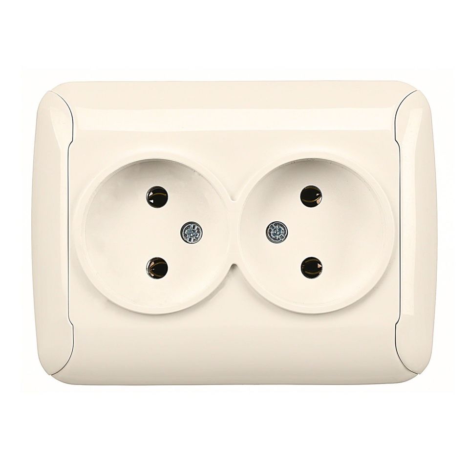 Günsan Fantasy Krem İkili Priz