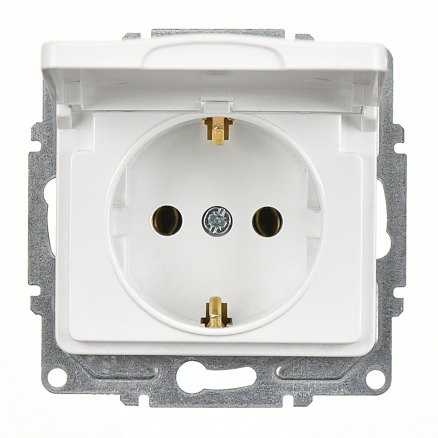 Günsan Fantasy Beyaz Kapaklı Topraklı Priz