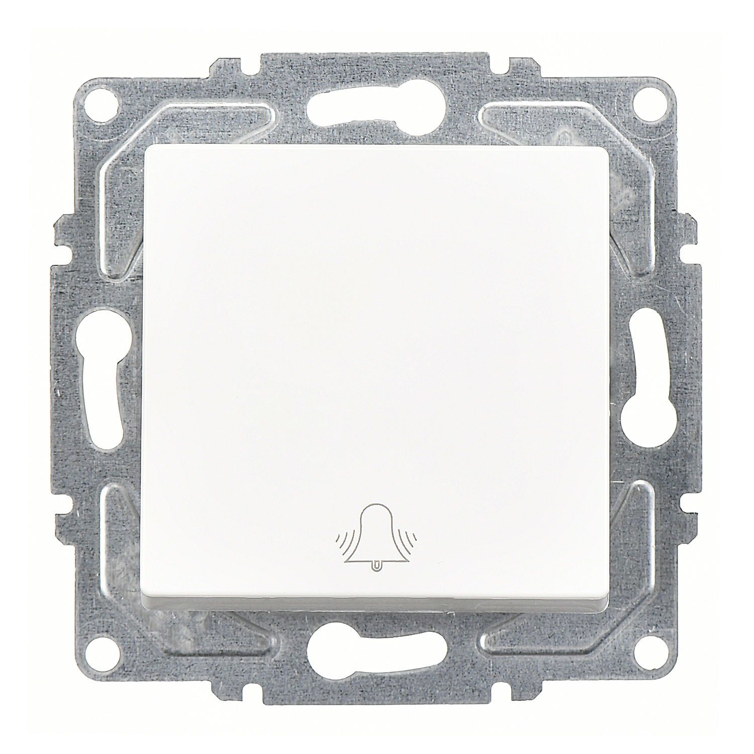 Günsan Eqona Beyaz Vidalı Zil Butonu - 10AX 250V