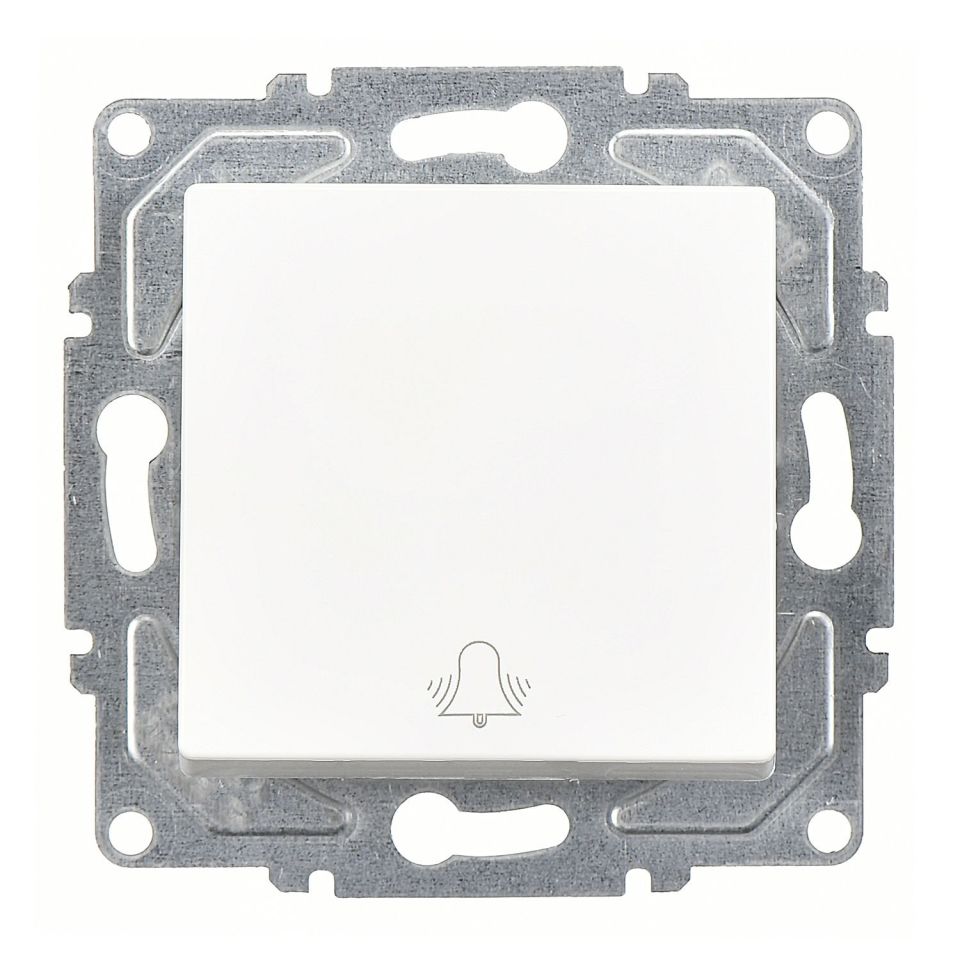 Günsan Eqona Beyaz Vidalı Zil Butonu - 10AX 250V