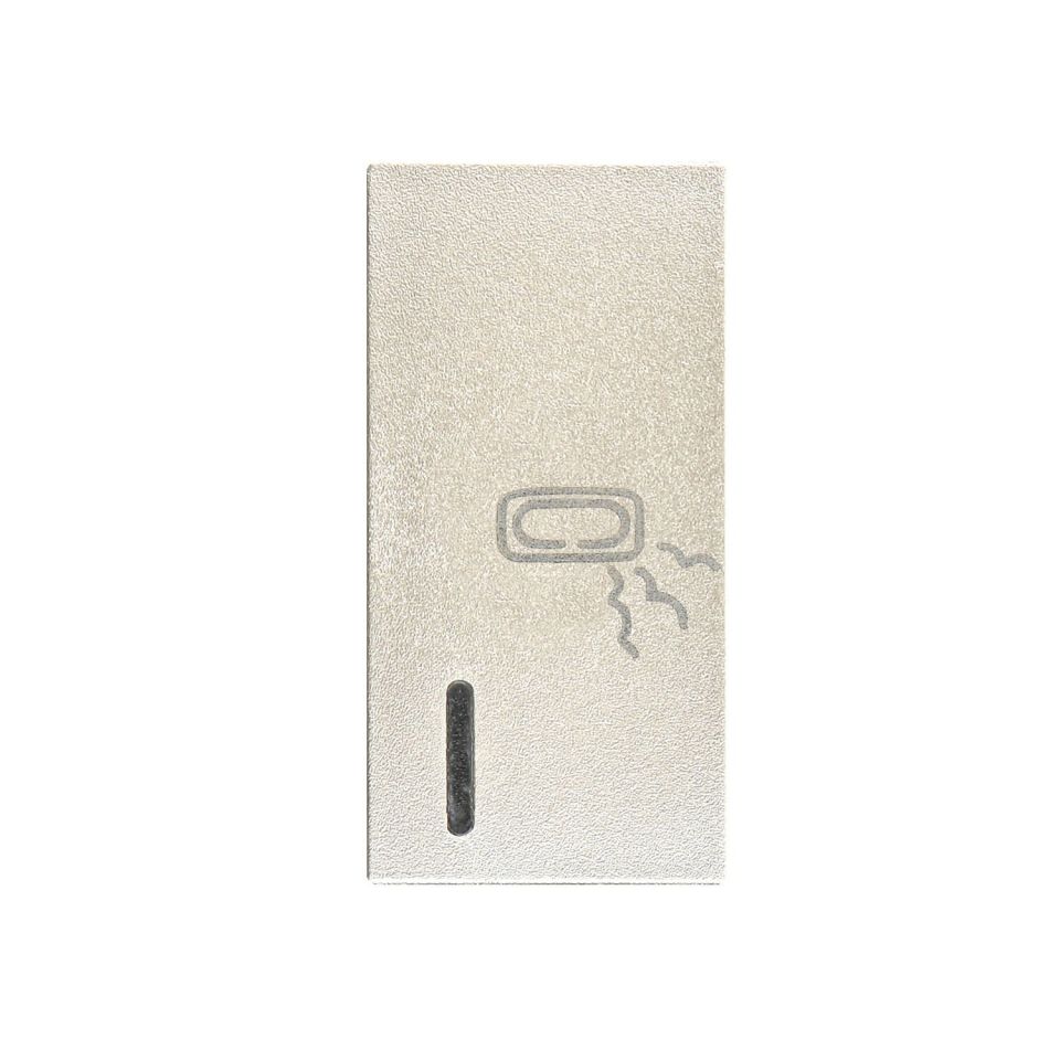 Günsan Domino Kapak Işıklı Nötrlü Klima (Isıtıcı) Anahtarı 1M Metalik Bej