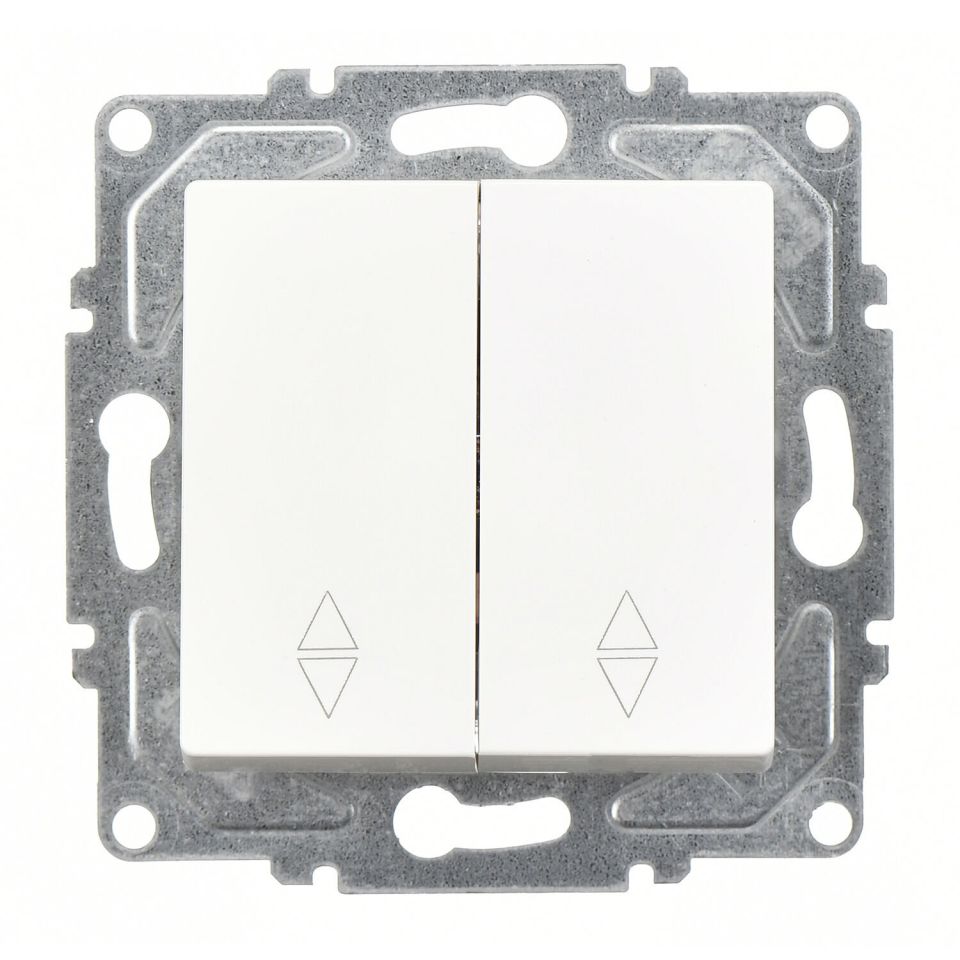 Günsan Eqona Beyaz Vidalı Komütatör Vavien Anahtar 10AX 250V