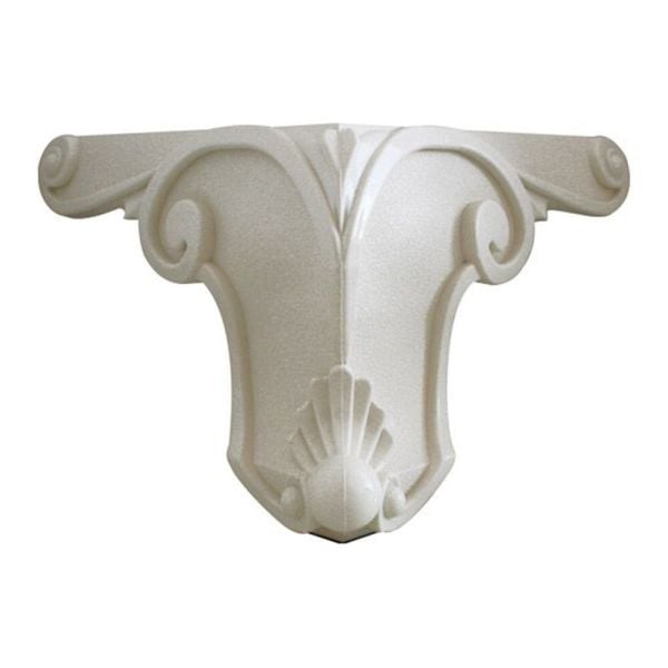 Motifli Lükens Ayak 12 Cm Beyaz