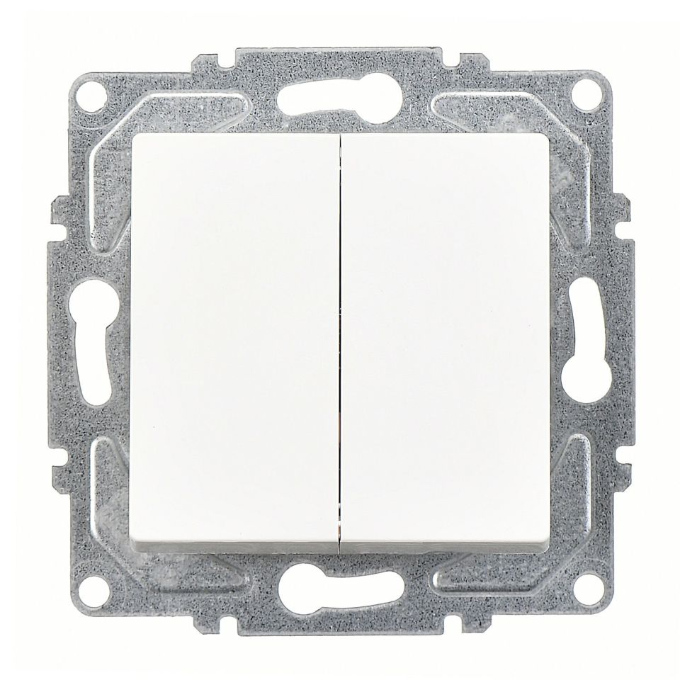 Günsan Eqona Beyaz Vidalı Komütatör 10AX 250V