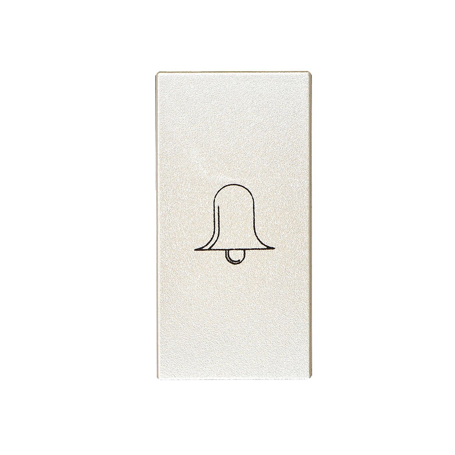 Günsan Domino Kapak Zil Butonu 1M Metalik Bej