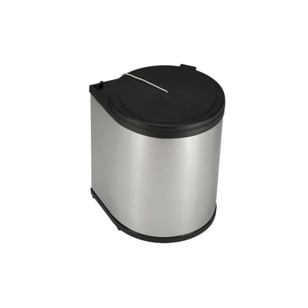 Silindirik Çöp Kovası 13 lt Siyah