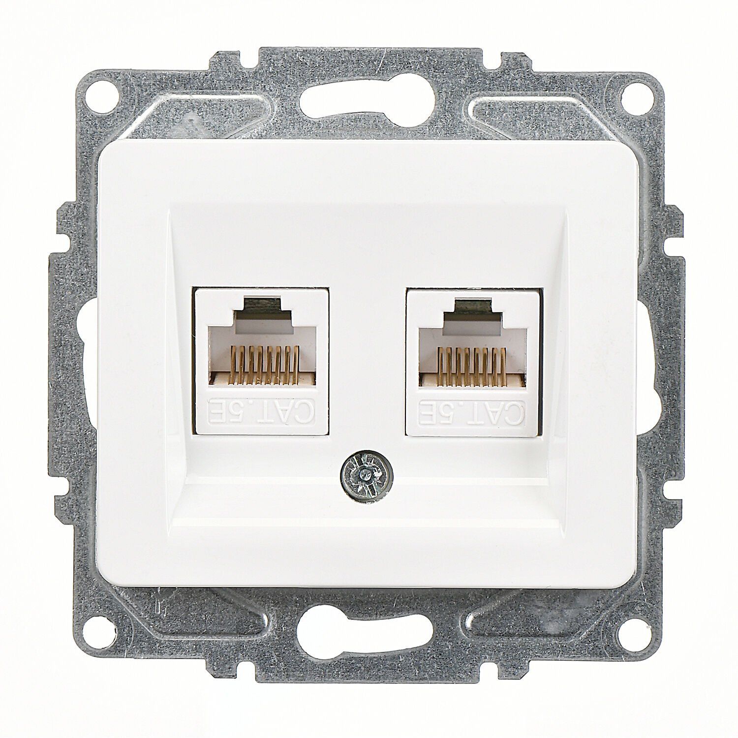 Günsan Fantasy Beyaz İkili Data Prizi (2 x RJ45 Cat5E)