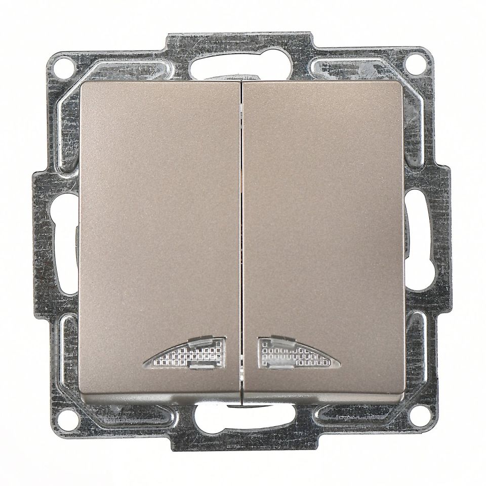 Günsan Visage Mocha Klipsli Işıklı Komütatör