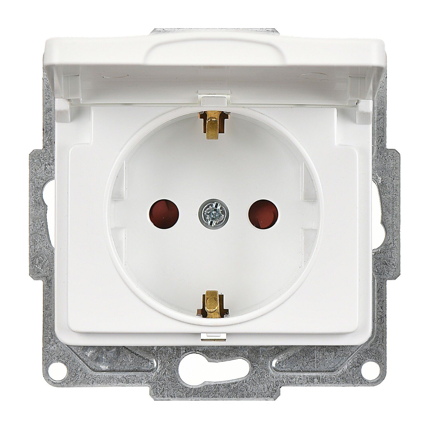 Günsan Fantasy Beyaz Kapaklı Topraklı Priz