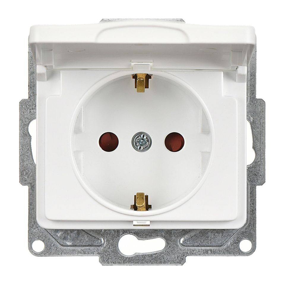 Günsan Fantasy Beyaz Kapaklı Topraklı Priz