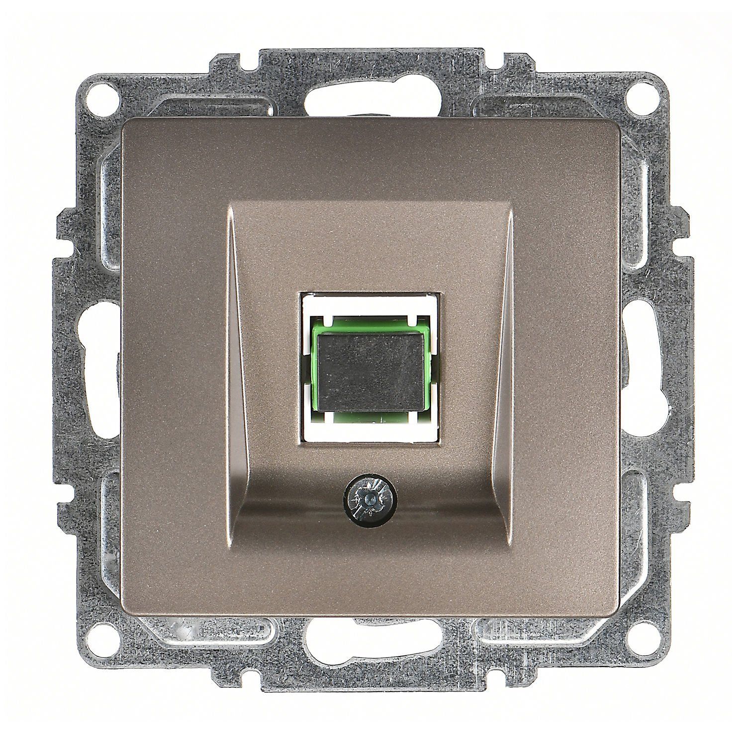 Günsan Visage Mocha Vidalı Fiber Optik Data Prizi