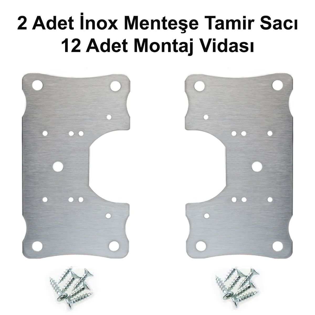 MENTEŞE TAMİR SACI İNOX ( 2 ADET )