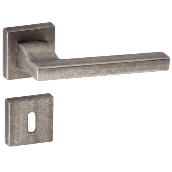 DOĞANLAR TURKUAZ ANTİK GÜMÜŞ ROZETLİ KAPI KOLU