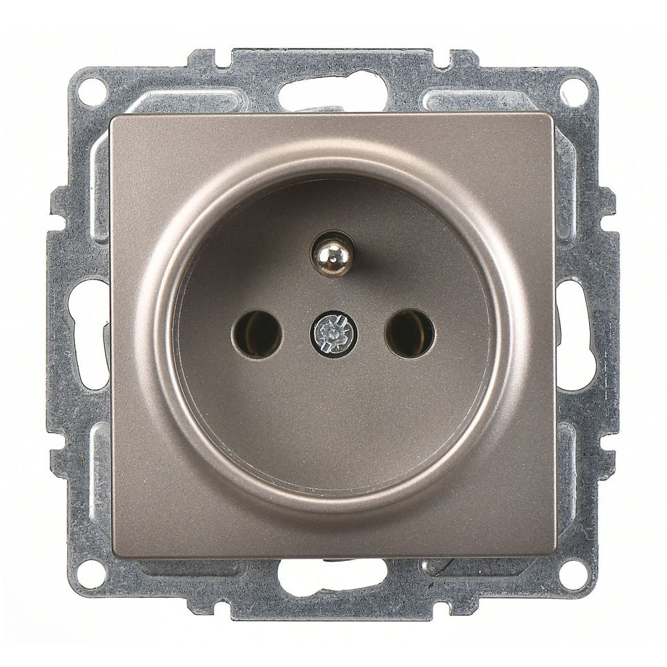 Günsan Visage Mocha UPS Priz - 16A 250V - Vidalı