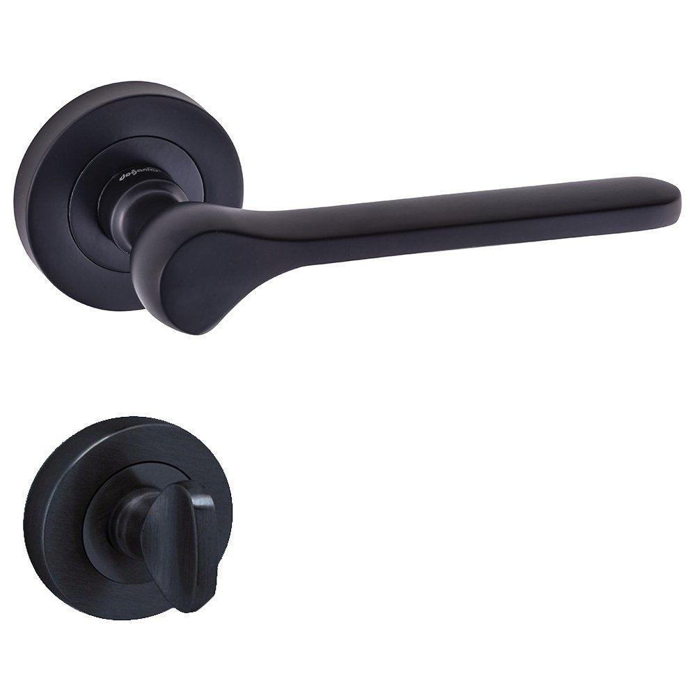 DOĞANLAR ANKA MAT SİYAH ROZETLİ KAPI KOLU