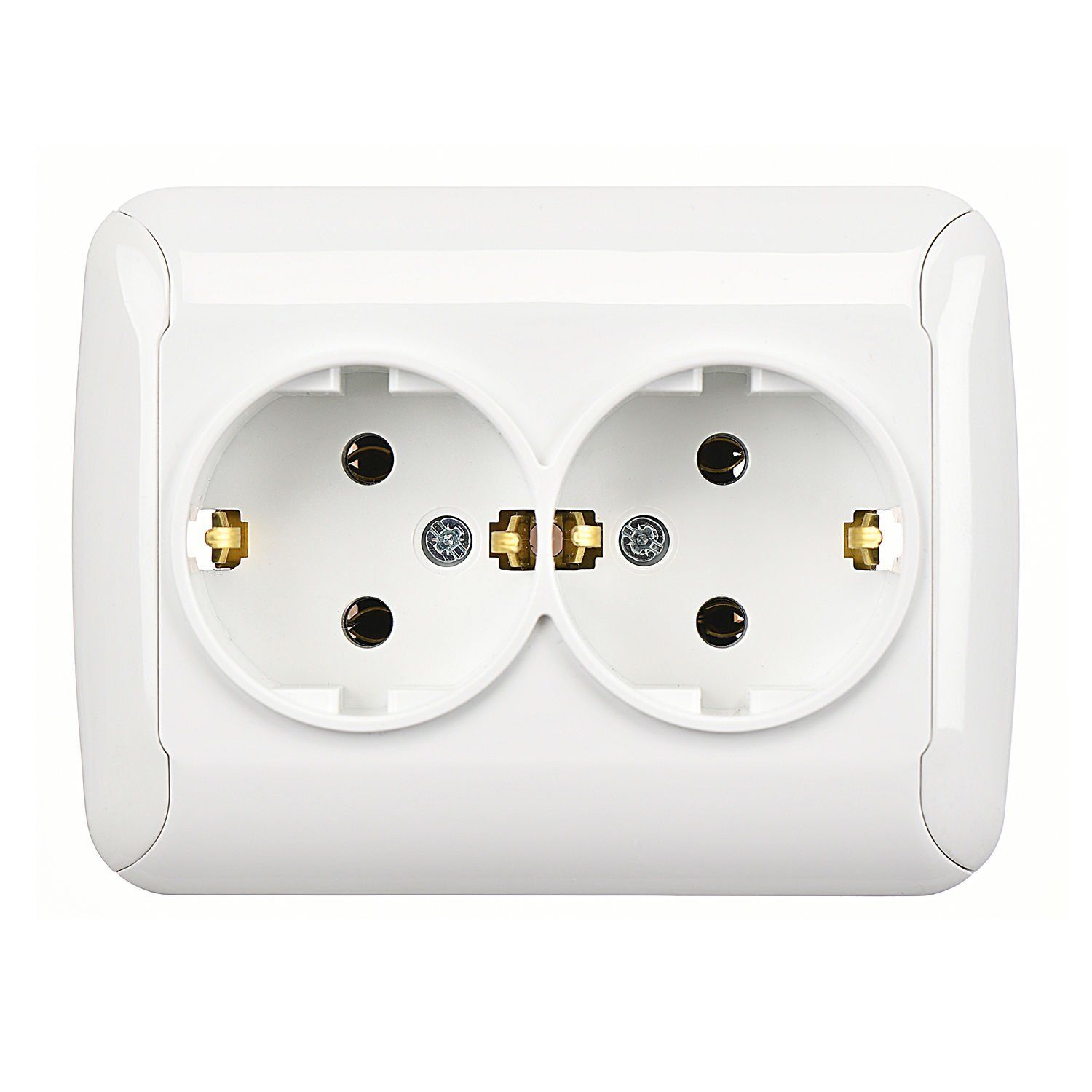 Günsan Fantasy Beyaz İkili Topraklı Priz