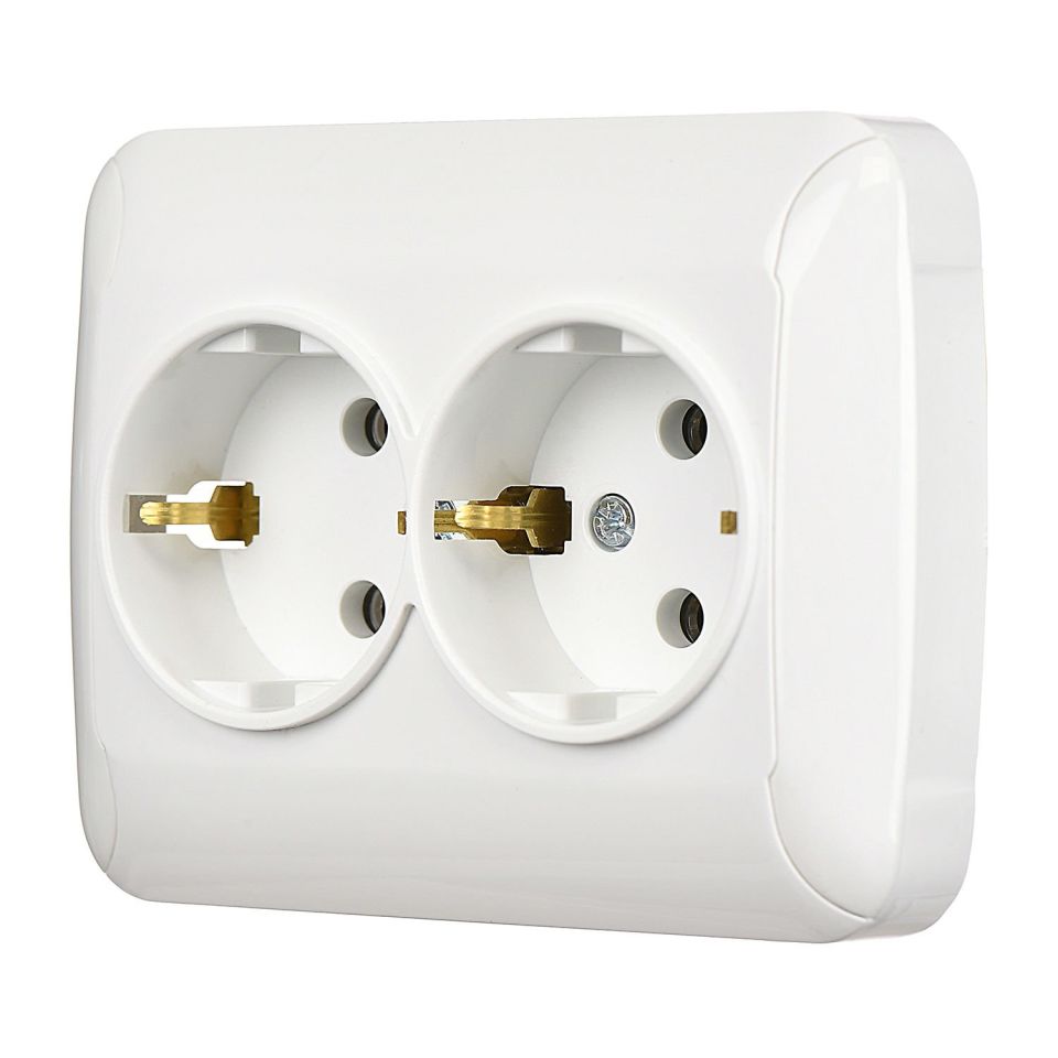 Günsan Fantasy Beyaz İkili Topraklı Priz