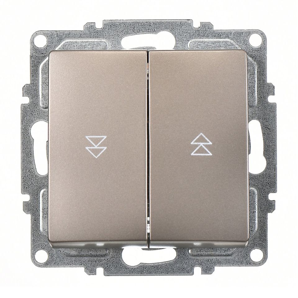 Günsan Visage Jaluzi Kumanda Anahtarı (İki Düğmeli) Mocha