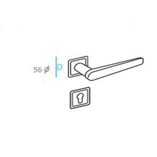 DOĞANLAR PARMA KROM ROZETLİ KAPI KOLU